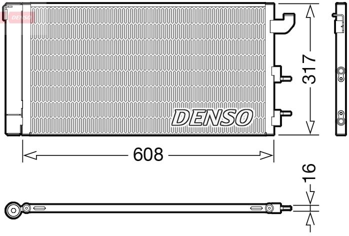 DENSO kondenzátor, klíma DCN09144