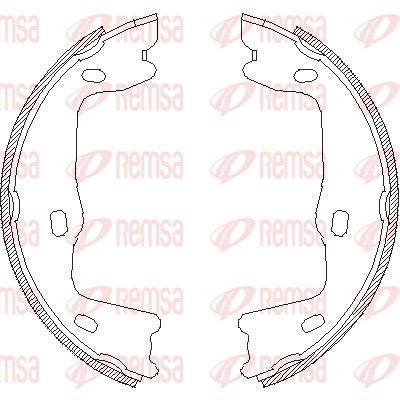 REMSA Щеки тормозные задние OPEL Astra F, Vectra A, B, Omega A, B