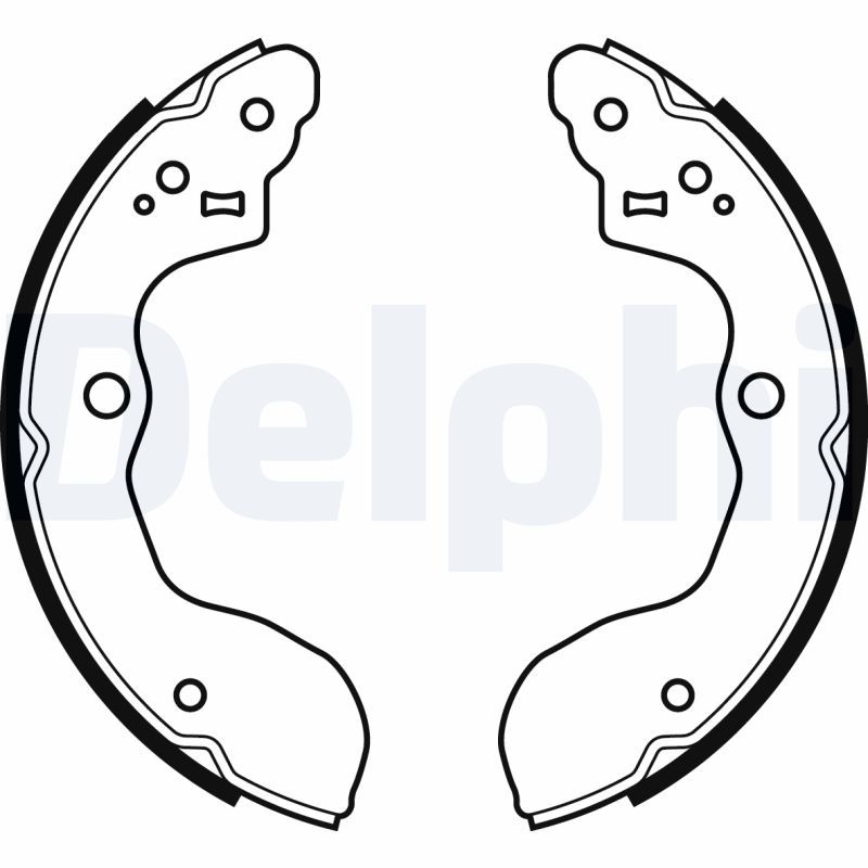 Комплект гальмівних колодок, Delphi LS2071