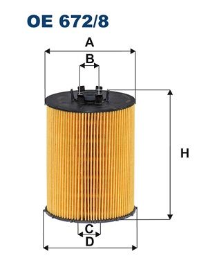 FILTRON olajszűrő OE 672/8