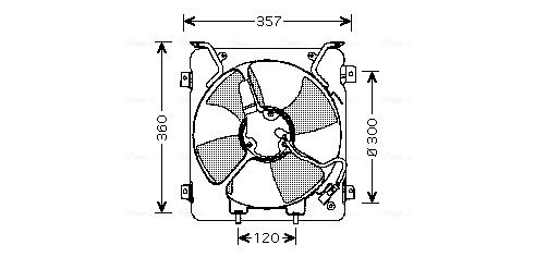 AVA QUALITY COOLING ventilátor, motorhűtés HD7523