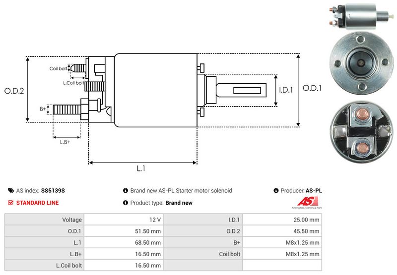 This part match OEM code: SB649