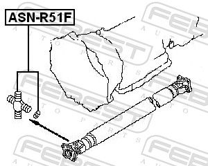 FEBEST ASN-R51F Joint, propshaft