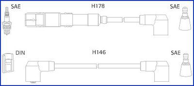 Комплект проводів високої напруги, Hitachi 134756