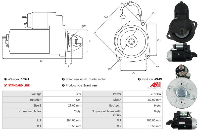 AS-PL S0541 Starter