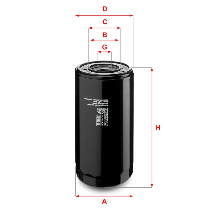 Оливний фільтр, Sofima S5003DR