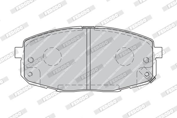 FERODO FDB1869 Brake Pad Set, disc brake