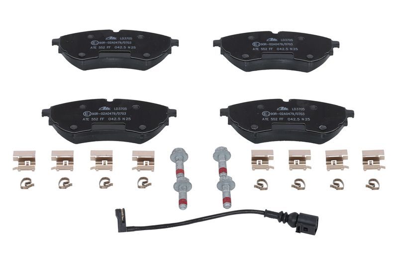 Piduriklotsi komplekt, ketaspidur, ATE 13.0470-3705.2