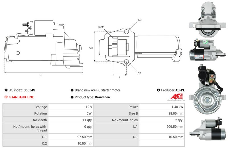 AS-PL S5334S Starter