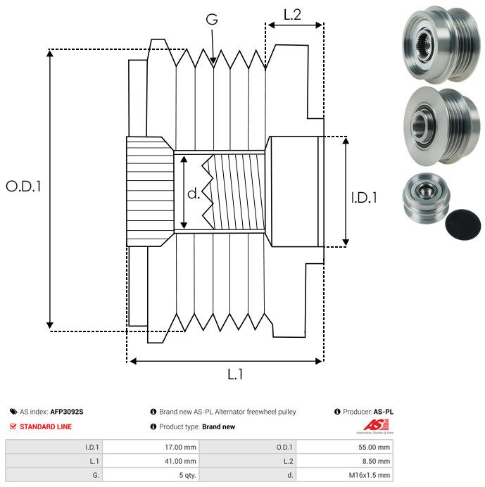 Generaatori vabakäik, AS-PL AFP3092S
