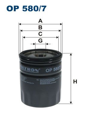 FILTRON olajszűrő OP 580/7