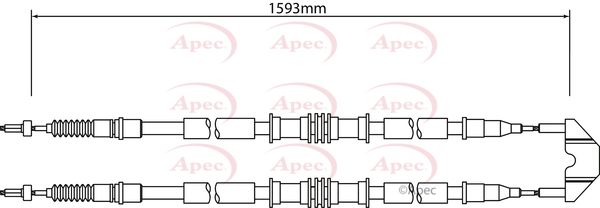 APEC Cable Pull, parking brake CAB1451