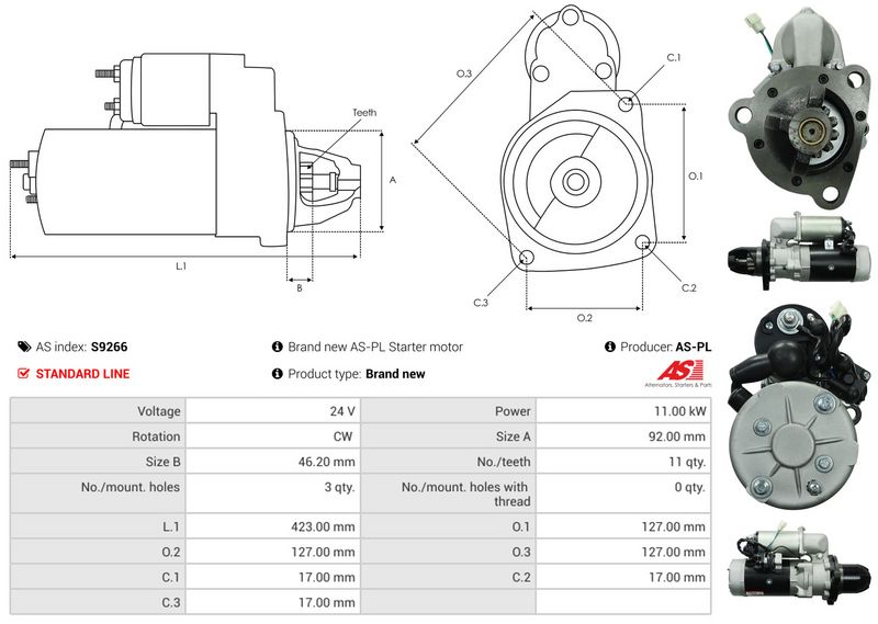 AS-PL S9266 Starter
