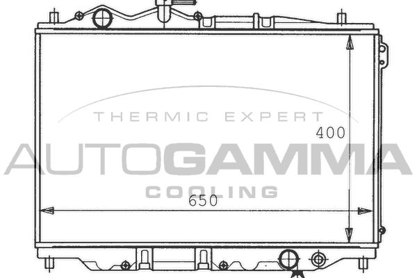 AUTOGAMMA hűtő, motorhűtés 100498