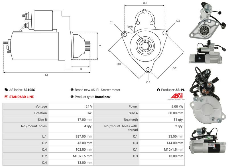 AS-PL S3105S Starter