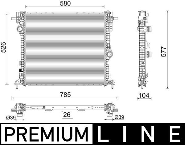 Product Image - Radiateur - CR2587000P - MAHLE