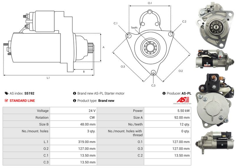 AS-PL S5192 Starter