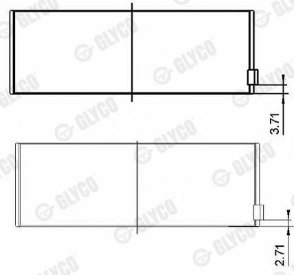 GLYCO Coussinet bielle 71-4238 STD