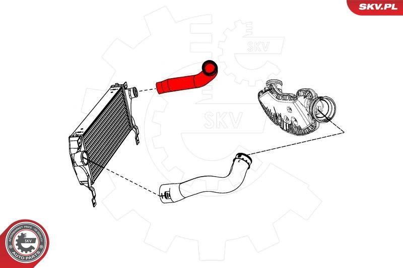 ESEN SKV 43SKV284 Charge Air Hose