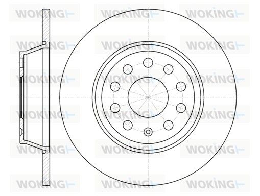 Гальмівний диск, Woking D697300