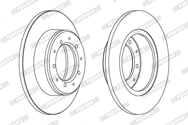 BREMSSCHEIBE FERODO DDF283 1
