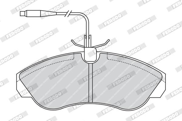 FERODO Plaquettes de frein à disque FVR968