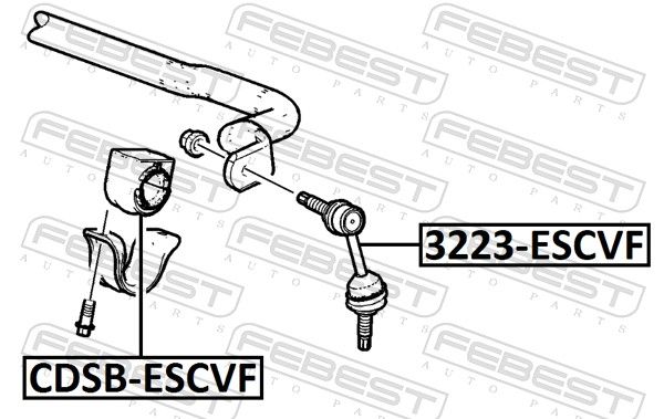 Stabilisaator, Stabilisaator, FEBEST 3223-ESCVF