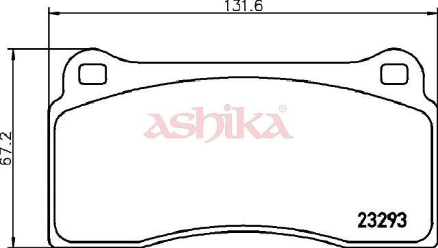 ASHIKA 50-00-0343 Brake Pad Set, disc brake