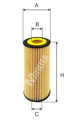 Оливний фільтр, Mfilter TE4008