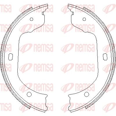 REMSA Щоки ручного гальма BMW E60, E65 X3, X5, X6 Volkswagen T5, Touareg