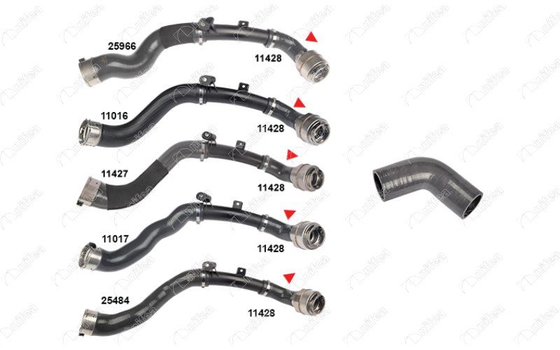 Патрубок интеркулера от турбины к радиатору 4 части 1.3T-GDI 12V NISSAN Qashqai 21- 144606UB0A