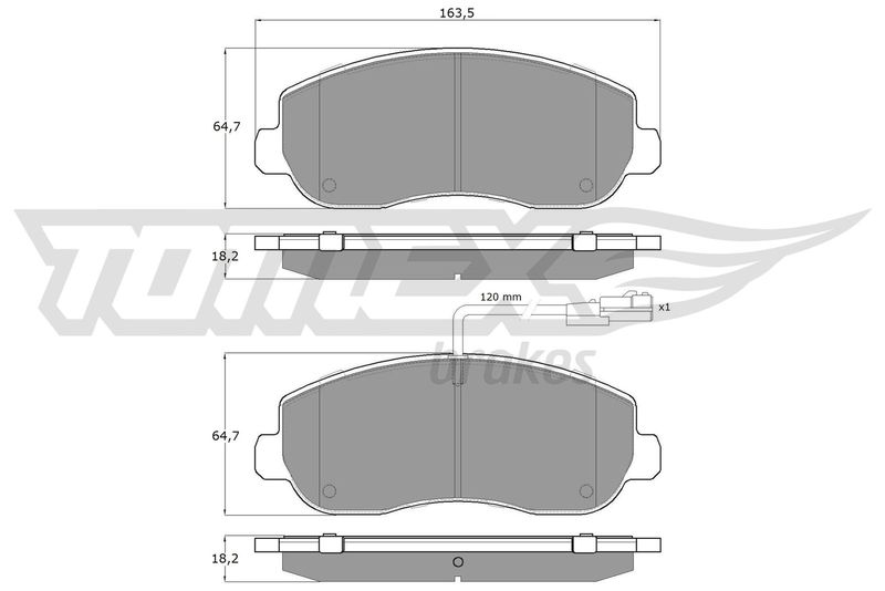 TOMEX Brakes fékbetétkészlet, tárcsafék TX 16-40