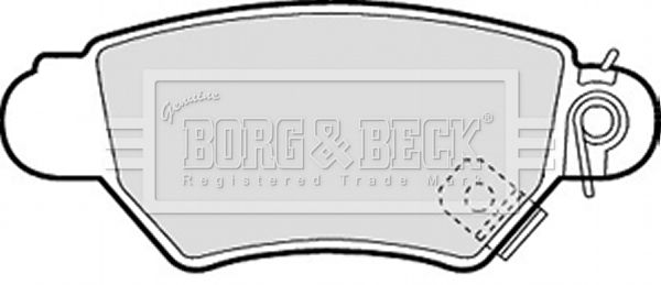BORG & BECK fékbetétkészlet, tárcsafék BBP1688