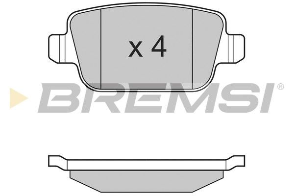 Комплект гальмівних накладок, дискове гальмо, Bremsi BP3300