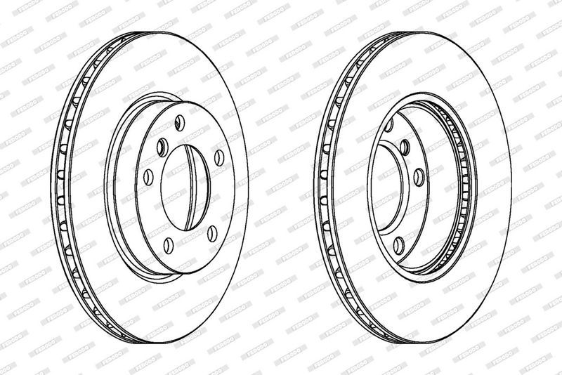 FERODO Disque de frein DDF258