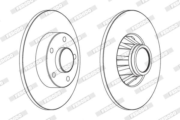FERODO DDF1498C-1 Brake Disc