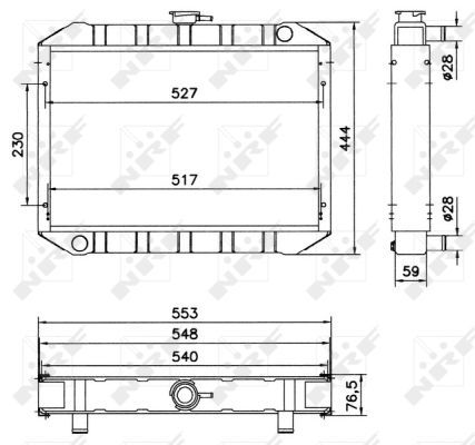 NRF 52048 Radiator, engine cooling