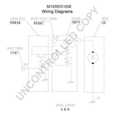 BOM-Prestolite M105R3510SE Starter
