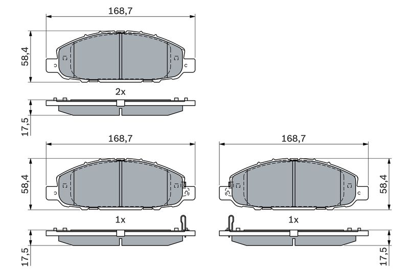 BOSCH 0 986 494 901 Brake Pad Set, disc brake