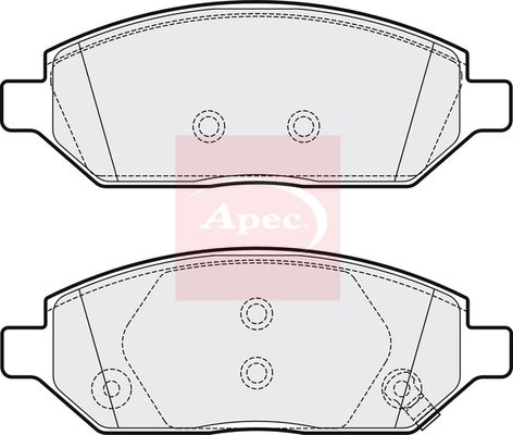 APEC Brake Pad Set, disc brake PAD2098