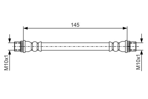 BOSCH шланг тормозной задний RENAULT MEGANE 11.2008-