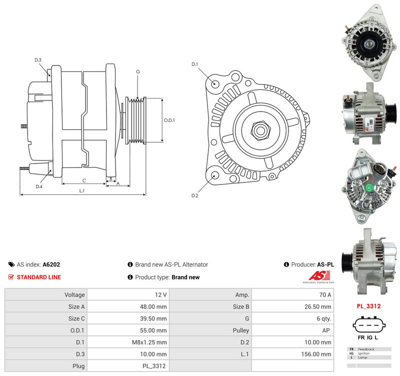 Generaator, AS-PL A6202