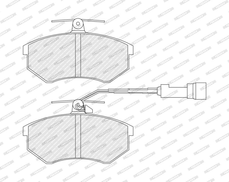 FERODO Plaquettes de frein à disque FDB954