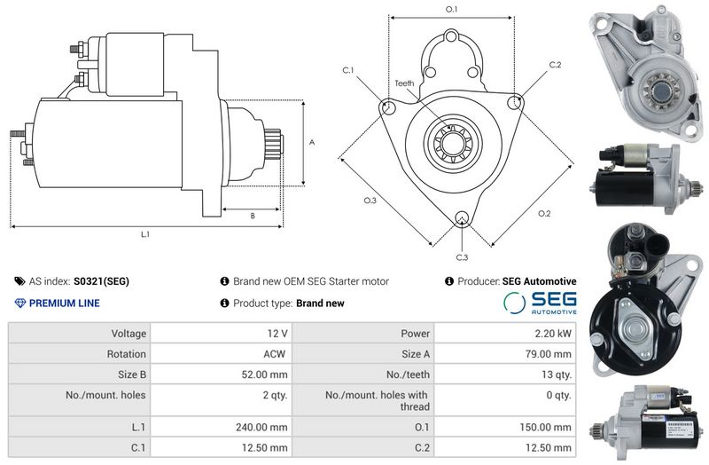 AS-PL S0321(SEG) Starteris