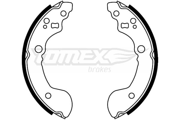 TOMEX Brakes fékpofakészlet TX 22-31