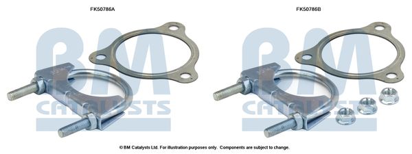 BM CATALYSTS szerelőkészlet, kipufogócső FK50786