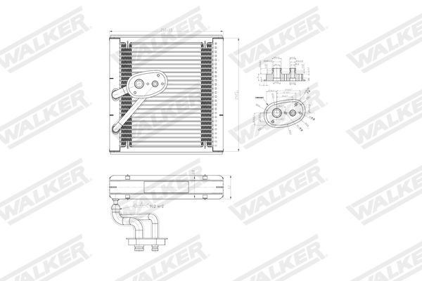 VERDAMPFER KLIMAANLAGE WALKER WEV00149 8