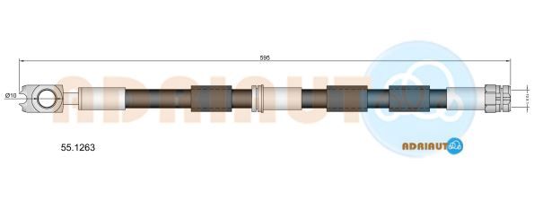 Гальмівний шланг, Adriauto 55.1263