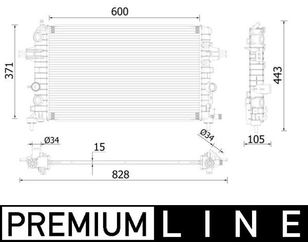 MAHLE Radiateur CR 2227 000P