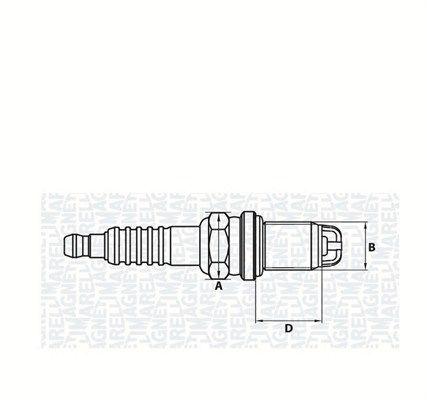 MAGNETI MARELLI gyújtógyertya 062000772304